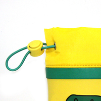 Bottes de pluie jaunes pour enfants en caoutchouc naturel, écologiques, souples, légères, imperméables, imprimé dinosaure, col à cordon, bottes Wellington