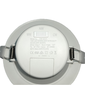 Estándares CE SAA 5 años 6W 10W 12W 15W 18W 24W Empotrable <span class=keywords><strong>3</strong></span> CCT Regulable LED <span class=keywords><strong>Down</strong></span> <span class=keywords><strong>Light</strong></span> con enchufe europeo o australiano - Product Image 3