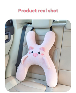 Coussin <span class=keywords><strong>de</strong></span> sommeil pour enfant style dessin animé, en fibre synthétique, avec <span class=keywords><strong>ceinture</strong></span> <span class=keywords><strong>de</strong></span> sécurité anti-étranglement pour siège arrière - Product Image 6