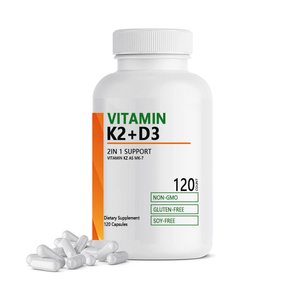 Cao cấp vitamin K3 + D2 90mcg với D3 5000iu cho xương tim sức Khỏe Hỗ trợ nongmo Gluten miễn phí Vegan viên nang - Product Image 4