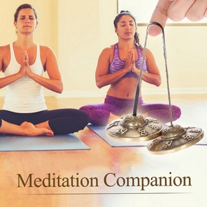 2.6in/6.5cm artigianale da <span class=keywords><strong>meditazione</strong></span> tibetana Tingsha campana per piatti - Product Image 3