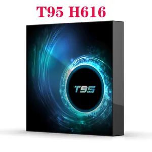 2022最新T95电视盒安卓10电视盒4k 64g 32gb 64gb四核机顶盒T95 H616迷你媒体播放器