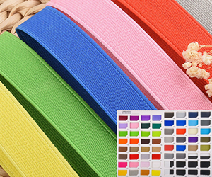 Bande <span class=keywords><strong>élastique</strong></span> colorée en crochet DIY 15-50 mm, sangle <span class=keywords><strong>élastique</strong></span> en polyester écologique à chevrons pour sacs, chaussures et textiles de maison - Product Image 6
