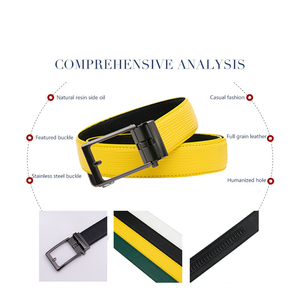 Contenitore regalo in vera pelle con fibbia in acciaio per Jeans e cinture da Golf da uomo - Product Image 4