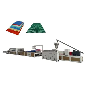 Double Layer ASA PVC Corrugated Waved Roof Tile Sheet Board Composited Plastic Extruder Production Line