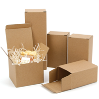 Boîte cadeau carrée en kraft noir, blanc, marron, pliable, pour mariage, anniversaire, fête, boîtes d'emballage personnalisées