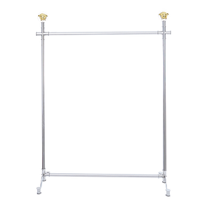 Soporte de exhibición de ropa de metal de diseño de moda Tienda innovadora para escaparate <span class=keywords><strong>Idea</strong></span> para ropa Estantes de exhibición de prendas - Product Image 1