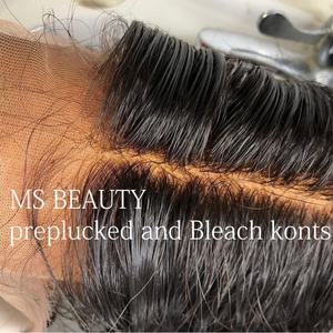 Perruque à Ondes Naturelles Ms-Beauty, Cheveux Humains Non Traités, Alignement des Cuticules, Dentelle Suisse Pré-Épilée, 13x4 Lace Front - Product Image 5