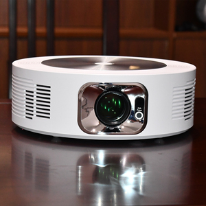<strong>H66</strong> Projector LCD Portable Mini Android Home Theater Smart Cinema Projector with 1080P Support 3D Ready &amp; HIFI Stereo Speakers - Product Image 2