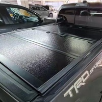 Aluminiumlegierung Niedrigprofil Harte Dreifach Faltbare Pickup-Truck Ladeflächenabdeckung für 2024-2026 DODGE RAM BOX REBEL BLACK RACK