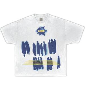 Camiseta Holgada con Estampado Vintage Lost Souls, Estilo Y2K, Streetwear - Product Image 1