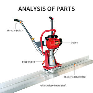 Alat Perata Beton <span class=keywords><strong>Vibratory</strong></span> Screed untuk Permukaan Lantai Beton, Penggetar Screed, Penggaris Perata Beton - Product Image 2