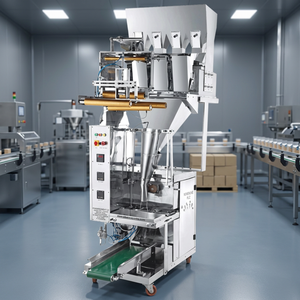Machine d'emballage, de remplissage et d'étiquetage automatique à 4 têtes, à moteur électrique, pour sacs alimentaires multicolores - Product Image 2