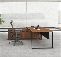 Offre Spéciale moderne chêne bureau directeur bureau petit mobilier de maison avec bois couleur salle à manger école salon PDG bureau certifié CE