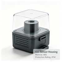 Boîtier de capteur en plastique personnalisé IP65 IP67, moulage par injection, boîtier de capteur OEM ODM pour capteur intelligent industriel IoT
