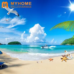 Papier peint photo <span class=keywords><strong>3d</strong></span> sur mesure, tapisserie panoramique avec paysage naturel, design populaire - Product Image 1