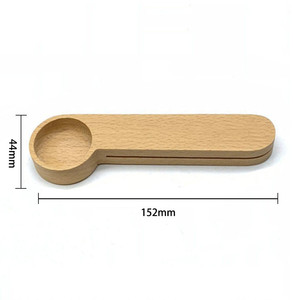 2 trong 1 đa chức năng bằng gỗ Đo muỗng và niêm phong Clip dài thìa cà phê Bao gồm muỗng muỗng muỗng cà phê muỗng cà phê cho cắm trại - Product Image 5