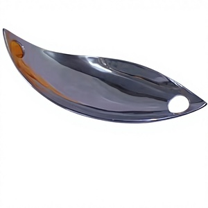 Bol à fruits secs rond en acier inoxydable gravé, style américain, écologique, pour servir lors de mariages et de fêtes - Product Image 1