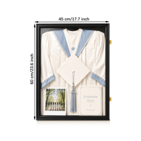 Présentoir de Cadeau de Remise de Diplôme, Boîte à Ombre pour Maillot, Vitrine Moderne en MDF Écologique et Durable, Cadre de Diplôme Personnalisable Verrouillable Mural