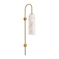Style Vintage français Imitation marbre minimaliste Art Design fond mur couloir salon postmoderne chambre lampe de chevet