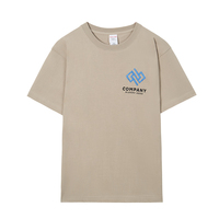 T-shirt personnalisé 100% coton brodé, 280 grammes, coupe ample unisexe, motif 3D, votre photo, logo ou n'importe quel texte