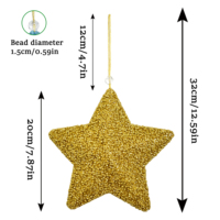 Ornements en boules de mousse scintillantes, faits à la main, respectueux de l'environnement, pour arbre de Noël, mini décorations suspendues pour enfants, emballage cadeau DIY