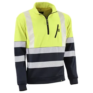 Felpe - HVS790YDN S Kenya - Colore: Giallo fluorescente/blu - Massima sicurezza in qualsiasi posizione: le bande riflettenti - Product Image 3