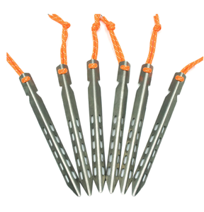 Estacas de Tienda de Campaña de Aleación de Titanio Anticorrosión de Primera Calidad con Diseño en Forma de <span class=keywords><strong>Y</strong></span> para Acampar en Condiciones Climáticas Extremas - Product Image 3
