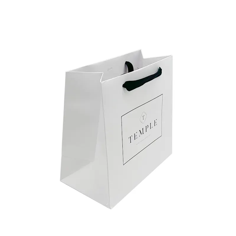 High-End Customize Design Personalized Brown Kraft Gift Shopping Paper Bag With Handle