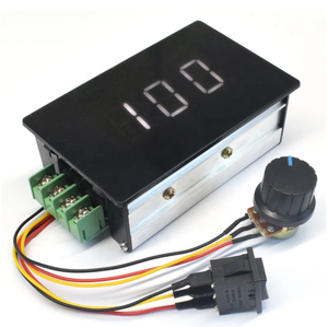 Controlador de Velocidad de Motor de CC Ajustable con Pantalla Digital, Regulador PWM de 6-60V 20A, <span class=keywords><strong>6V</strong></span> 12V 24V 48V 2000W, Avance y Retroceso - Product Image 1