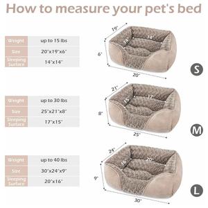Cama para Perros y Gatos de Diseño Personalizado de Fabricante, Nueva, de Lujo, Cómoda, Rectangular, Suave y Lavable - Product Image 4