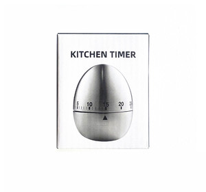 Temporizador de cocina de huevo de acero inoxidable, alarma giratoria mecánica Manual, temporizador de cuenta regresiva de 60 minutos para cocinar - Product Image 6