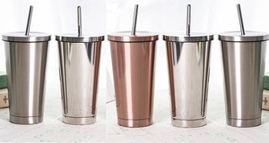 Wholesale Custom Printed logo Stainless Steel Tumbler Cups, Wine Tumbler, <strong>Reusable</strong> Travel Coffee <strong>Mug</strong> with Straw - Product Image 6