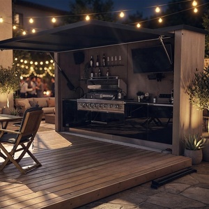 Soluzione Personalizzata Chiavi in Mano: Cucina Modulare da Esterno Resistente alle Intemperie con Finitura Bianca e Lavello per Giardini Luminosi - Product Image 2
