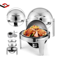 Vente flash : Réchaud de buffet de luxe 9L pour hôtel, réchaud à nourriture doré, réchaud à fondue, autres réchauds à buffet de 8L