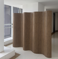 Paravent moderne en bambou léger, écran de séparation pliable, cloison autoportante en bois naturel pour salon