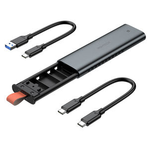 USB 3.2 Gen2 10 Gbit/s NVMe M.2 Gehäuse – Nur Leergehäuse für 6 Gbit/s UASP Trim M/B+M Key NVMe und SATA SSDs der Größen 2230/2242/2260/2280 - Product Image 1