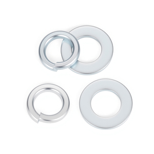 J&Gong Flat And Spring Washer Set 4.8 Grade <b>Galvanized</b> Metal Washers For <b>Screw</b> Fastening - Product Image 4
