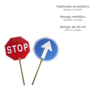 Cartel Paletina Obra Stop - Avance 30 x 30 cm. - Product Image 4