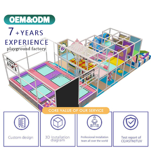 <span class=keywords><strong>Équipement</strong></span> de jeux pour enfants personnalisé <span class=keywords><strong>Équipement</strong></span> de jeu intérieur souple Grande aire de jeux intérieure pour enfants, parc d'attractions avec toboggans - Product Image 3