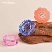 Mini pot de soin des lèvres de 1.5 ml avec porte-clés conteneur de gommage des lèvres en forme de fleur pour le voyage
