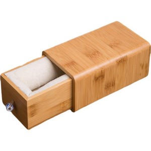 Boîte à bijoux en bois de taille moyenne avec tiroir pour rangement, style moderne et simple - Product Image 5