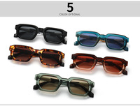 6237 Nouvelles Lunettes de Soleil Rétro Tendance pour Hommes et Femmes, Protection UV400, Monture Carrée Étroite, Style Punk, Luxe, Universelles, Verres Personnalisables avec Logo