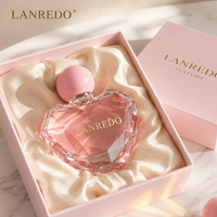 Flacons de parfum en verre irréguliers de qualité supérieure, transparents, en forme de cœur, avec pulvérisateur et bouchon à bille en plastique, 30ml, 50ml, 100ml – Spécial Festival