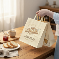 Sacs de cuisson en papier couché avec logo personnalisé, fermeture magnétique, poignées plates, emballage artisanal pour bougies, matériaux recyclés, couleurs personnalisées