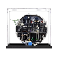 Vitrine en acrylique pour le set de construction Star Wars Death Star 75419, transparente, anti-poussière, pour collection (modèle non inclus)