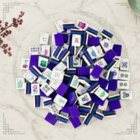 Jeu de Mahjong américain classique, 160 tuiles, ensemble de tuiles sur 4 niveaux, pour les divertissements familiaux