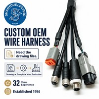 Faisceau de câblage sur mesure avec connecteurs Deutsch 2/4/8 broches, faisceau de câblage OEM pour panneau de commande d'alarme incendie (FACP)
