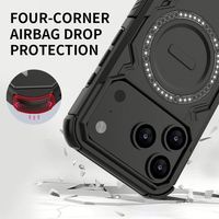 Étuis de téléphone portable de luxe personnalisés avec logo, antichoc, en TPU+PC pour 17/Pro/Pro Max/16/15/14/13/12 - Vente en gros