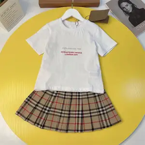 2024 Дизайнерская одежда для детей, комплект из двух предметов